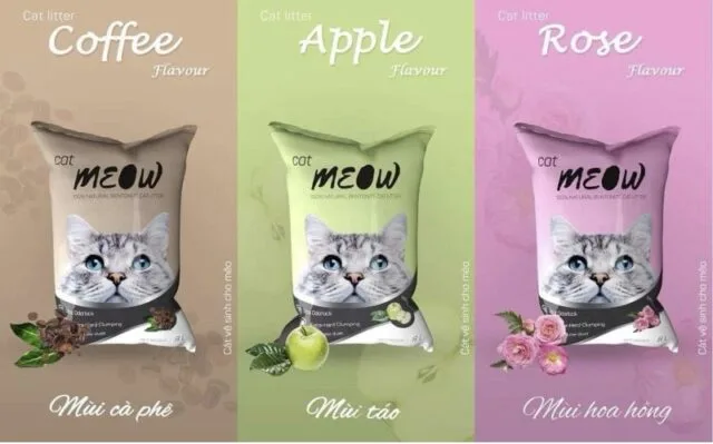 Cát đất sét Meow 8L