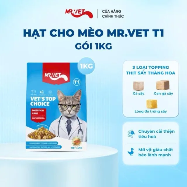 Hạt Mr.Vet 1kg cho mèo - Ảnh 7