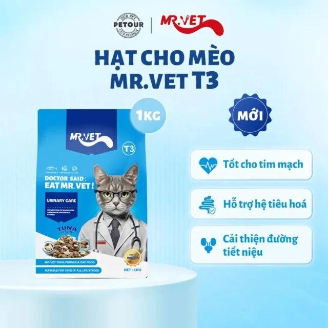 Hạt Mr.Vet 1kg cho mèo - Ảnh 5