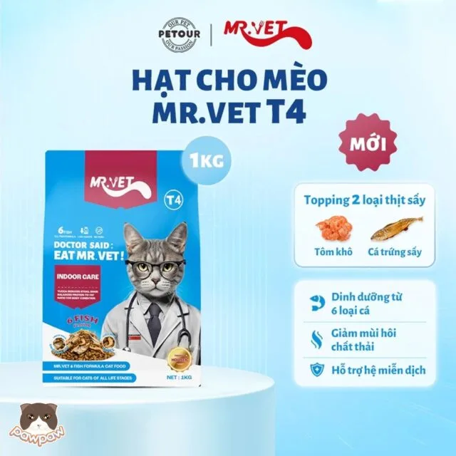 Hạt Mr.Vet 1kg cho mèo - Ảnh 3