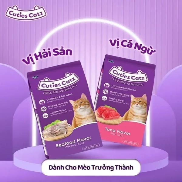 Hạt Cuties Cat cho mèo trưởng thành - Ảnh 2