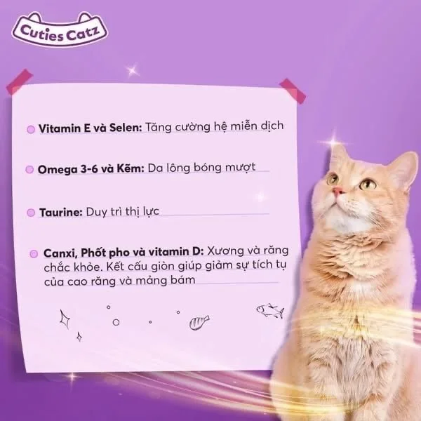 Hạt Cuties Cat cho mèo trưởng thành - Ảnh 3