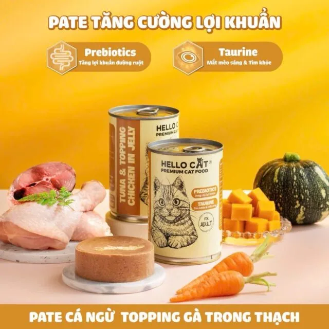 Pate Hello Cat lon 400gr - Ảnh 6