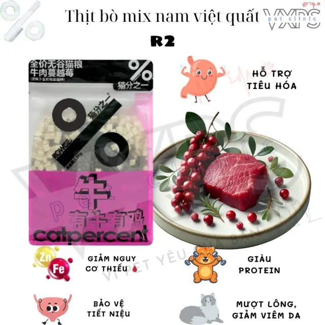 Hạt Catpercent mix trái cây siêu topping cho mèo mọi lứa tuổi túi 1.5kg - Ảnh 3