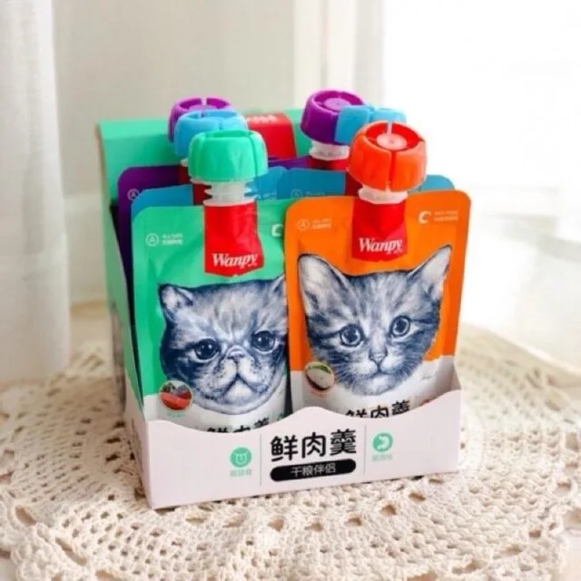 Súp thưởng Wanpy nắp vặn cho mèo - Ảnh 3