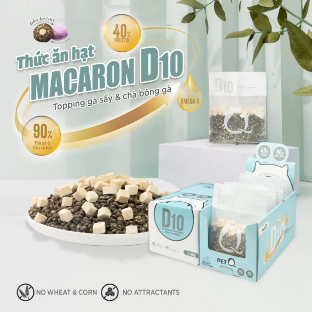 Hạt Macaron PetQ túi 200gr - Ảnh 2