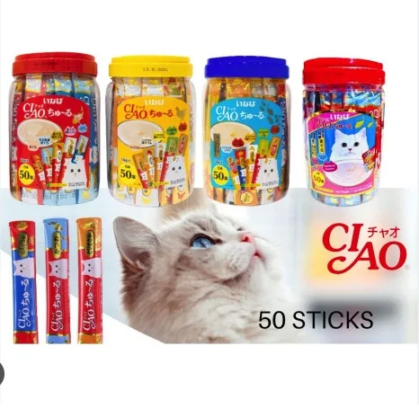 Súp thưởng Ciao Churu hũ 50 thanh chuẩn Thái
